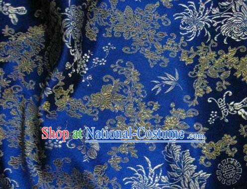 Lucky Fu Longevity Flower Silk Fabric