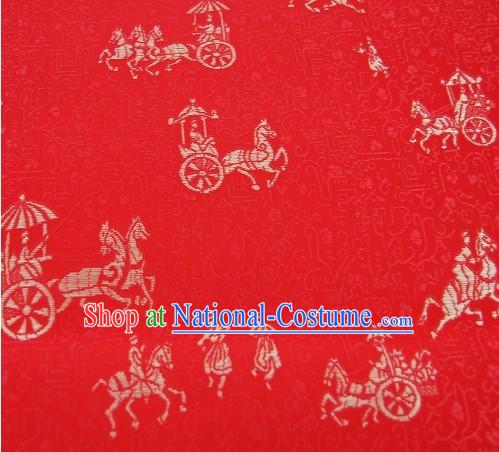 Traditional Carriage Stamps Brocade Fabirc