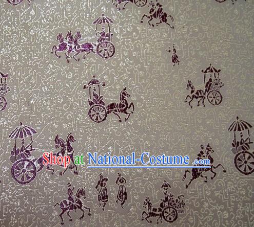 Ancient People Brocade Fabric