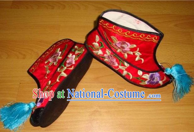 Chinese Embroidery Shoes _ Handmade Red Shoes