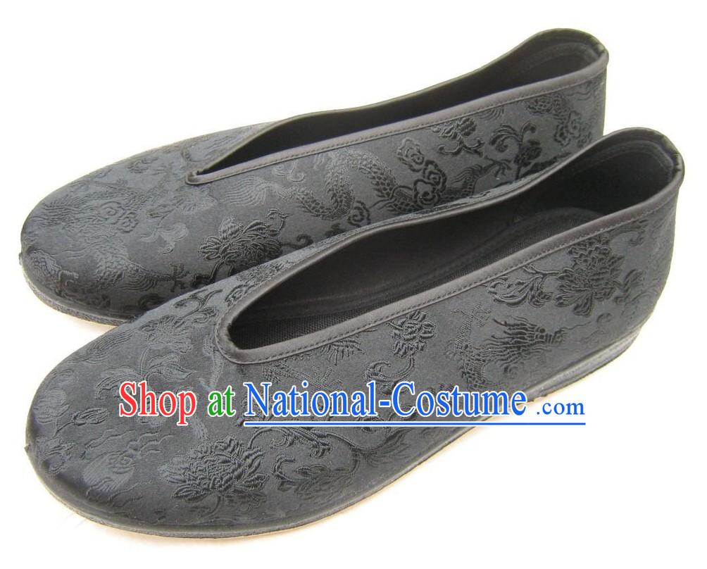 Chinese Traditional Brocade Shoes for Men _ Classic Dragon Shoes