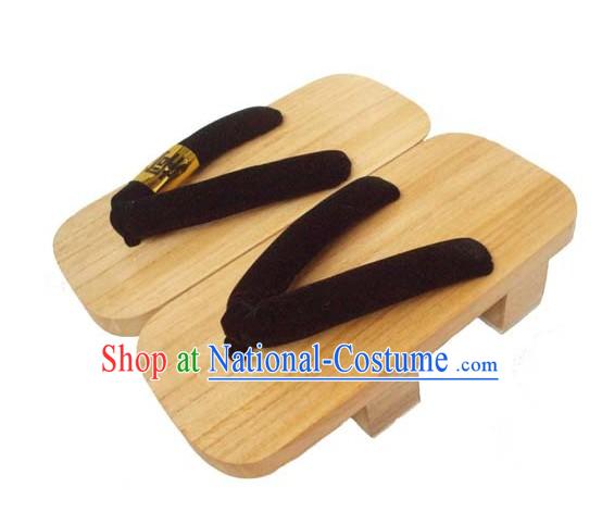 Traditional Wood Japanese Shoes for Men