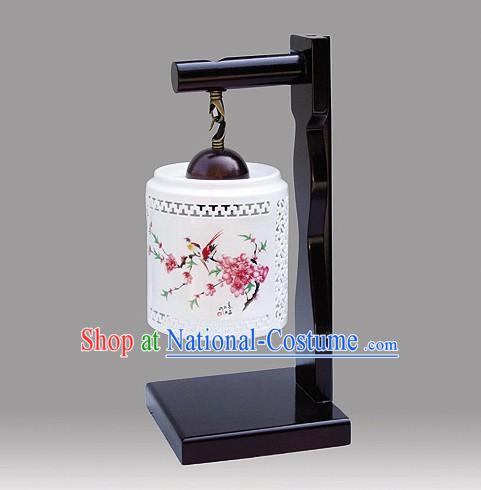 Chinese Classic Jingde Town Ceramic Bird Lanterns