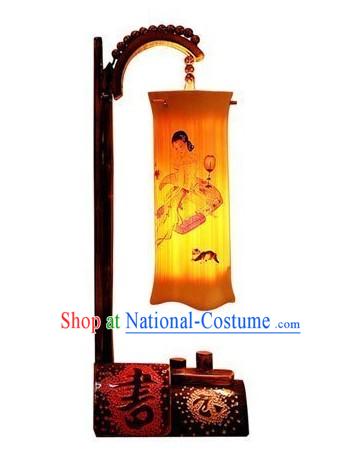 Chinese Classic Bamboo Table Lanterns