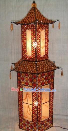 Large Tower Shape Chinese Metal Palace Lanterns _ Iron Lantern