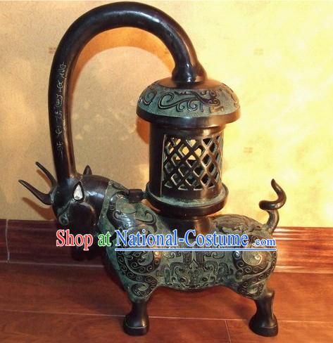 Chinese Antique Style Brass Lantern