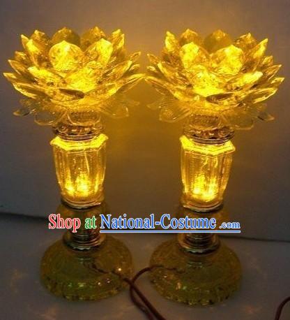 Electric LED Lotus Lantern _ Singaporean Lantern