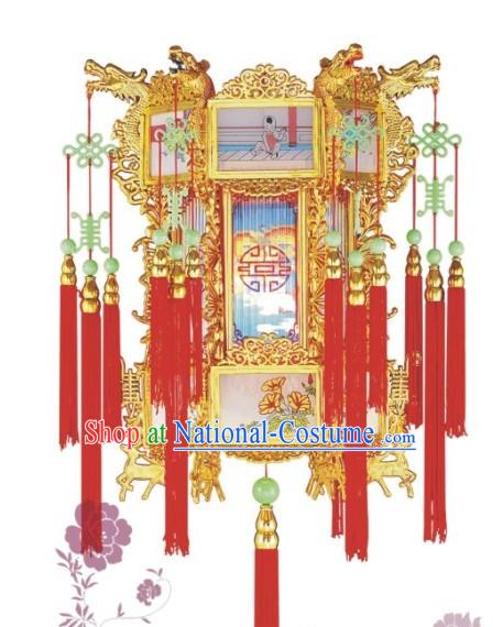 Chinese Classic Dragons Hanging Palace Lantern