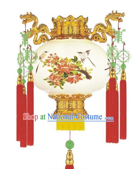 Chinese Birds and Flower Palace Lantern