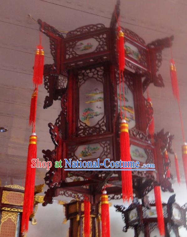 Chinese Three Layers Hexangular Palace Lantern