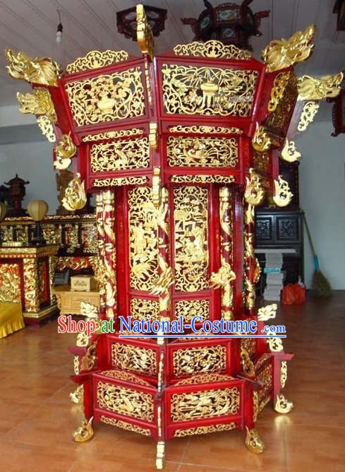 79 Inch Giant Glazed Five Layers of Palace Lantern