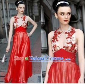 Chinese Lucky Red Silk Wedding Outfit