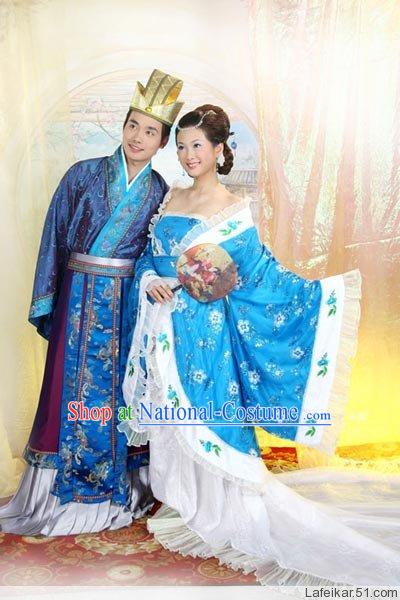 Chinese Ancient Wedding Anniversary Dresses 2 Complete Sets