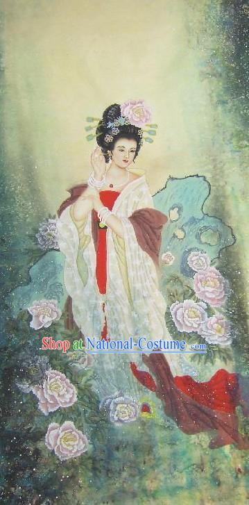 Yang Guifei Painting by Qin Tian