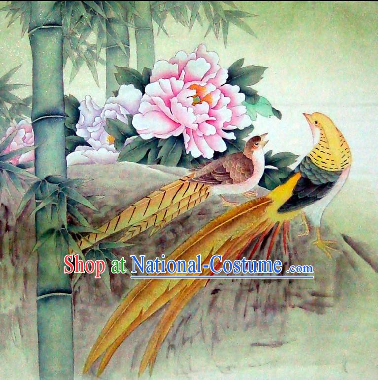 Traditional Chinese Birds Painting by Liu Lanting