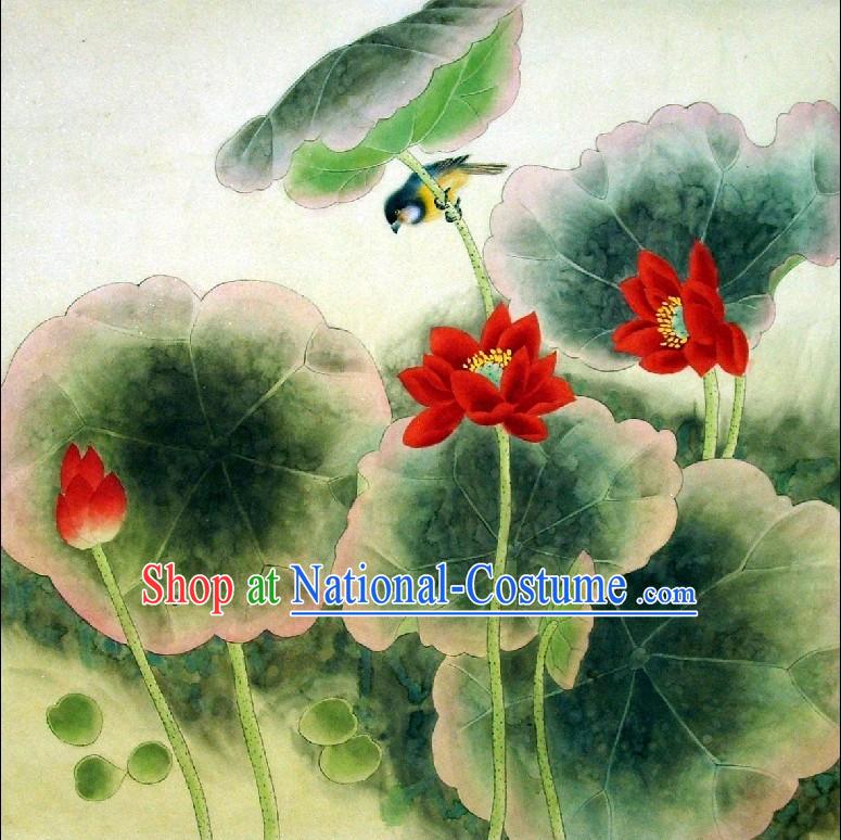 Traditional Chinese Lotus Paintings