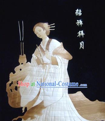 Traditional Chinese Wheat Painting - Diao Chan