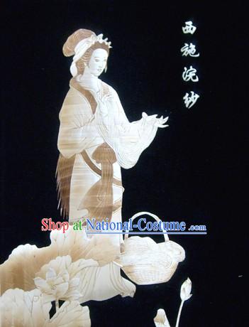 Traditional Chinese Wheat Straw Art Painting - Xi Shi