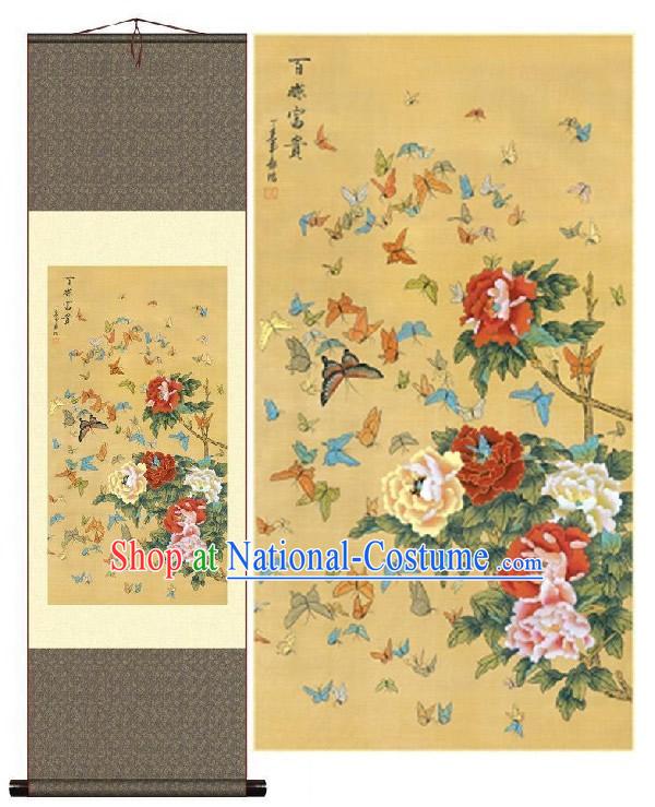 Traditional Chinese Silk Painting - Prosperous Time