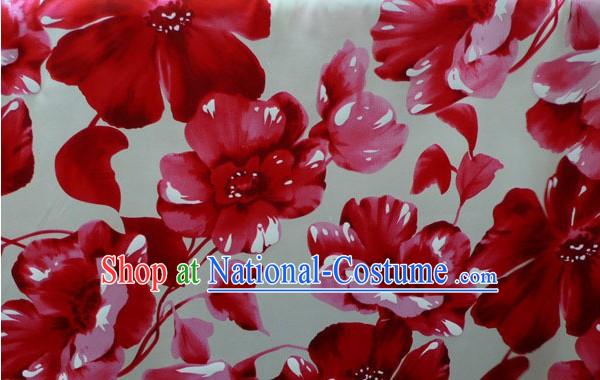 Flowery Pure Silk Chiffon Fabric