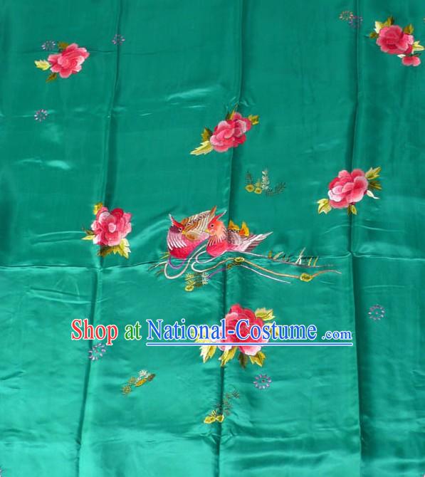 Chinese Classic Hand Embroidery Silk Bedcover - Mandarin Ducks