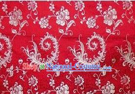 China Traditional Red Brocade Fabric