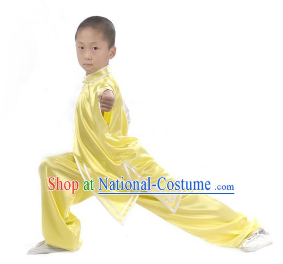 Chinese Professional Long Sleeve Martial Arts Tai Chi Uniform Complete Set for Children