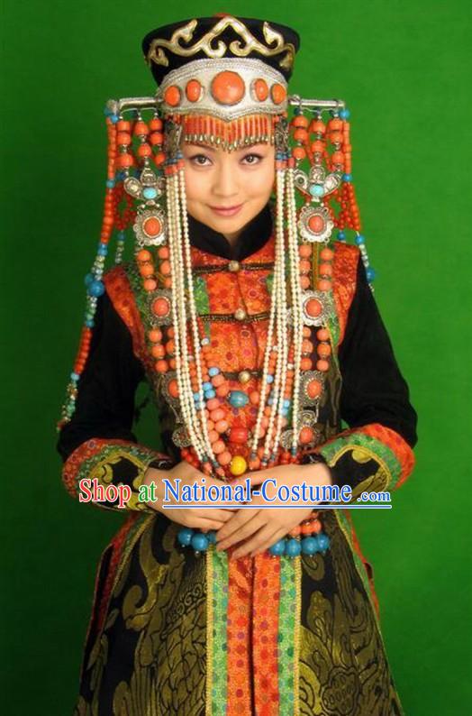 Chinese Classical Mongolian Women Costume