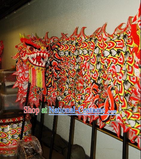 Chinese Classical Luminous Dragon Dance Costumes and Drum Complete Set