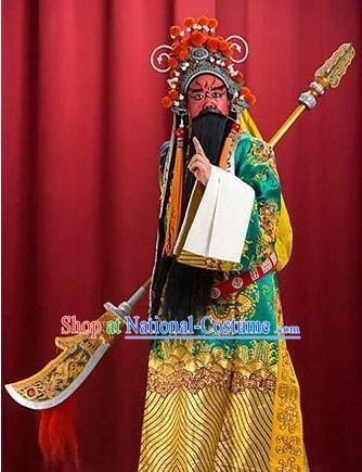 Chinese Classical Guan Gong Opera Costumes Complete Set