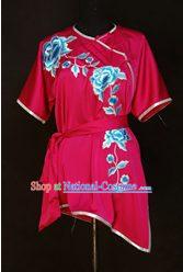 China Martial Arts Tai Chi Embroidered Flower Uniform