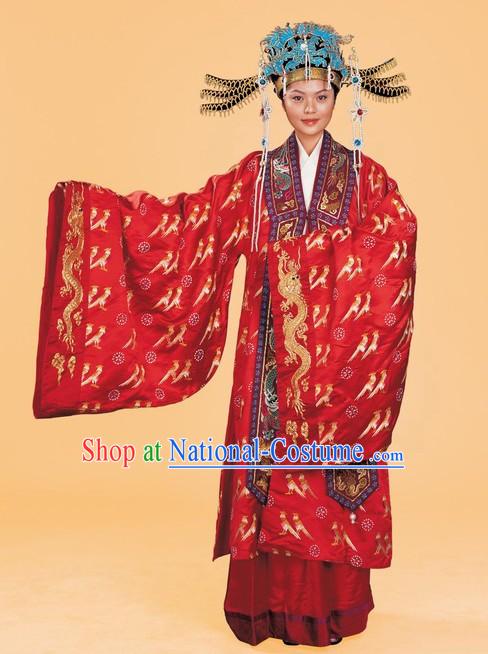 Ancient Palace Empress Wedding Costumes Complete Set