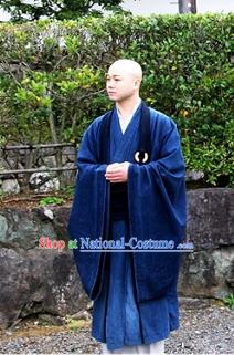 Chinese Monk Robe and Shoes Set Ancient Chinese Traditional Dress Male