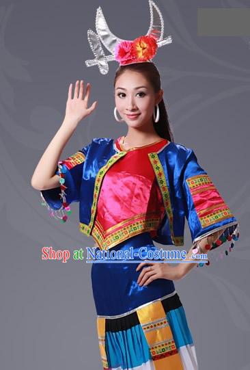 Chinese Li Minority Costumes Set for Women