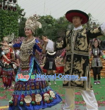 Traditional Miao Minority Wedding Dress 2 Complete Sets