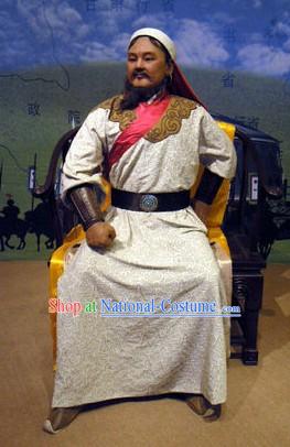 Genghis Khan Costume and Hat Complete Set