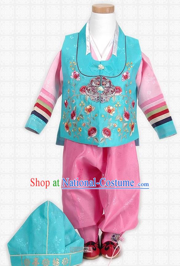 Child s First Birthday Korean Hanbok Set for Boys