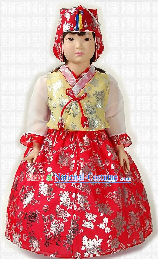 Traditional Korean Birthday Hanbok for Girls