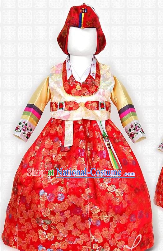 Happy New Year Korean Baby Girl Hanbok Complete Set