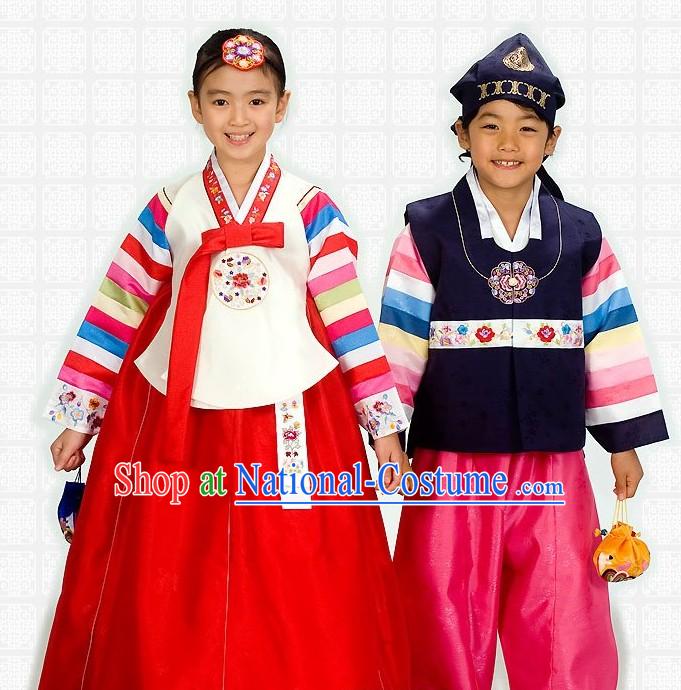 Traditional Korean Children Hanbok 2 Sets