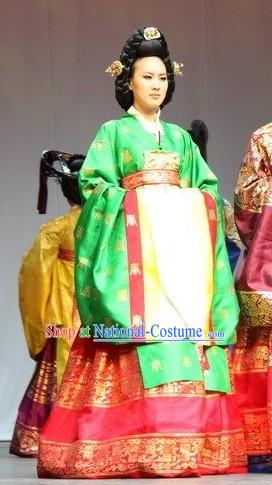 Ancient Korean Palace Hanbok Clothes Complete Set for Women