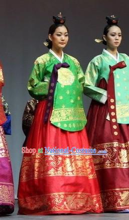 Ancient Korean Palace Hanbok Clothes Complete Set for Women