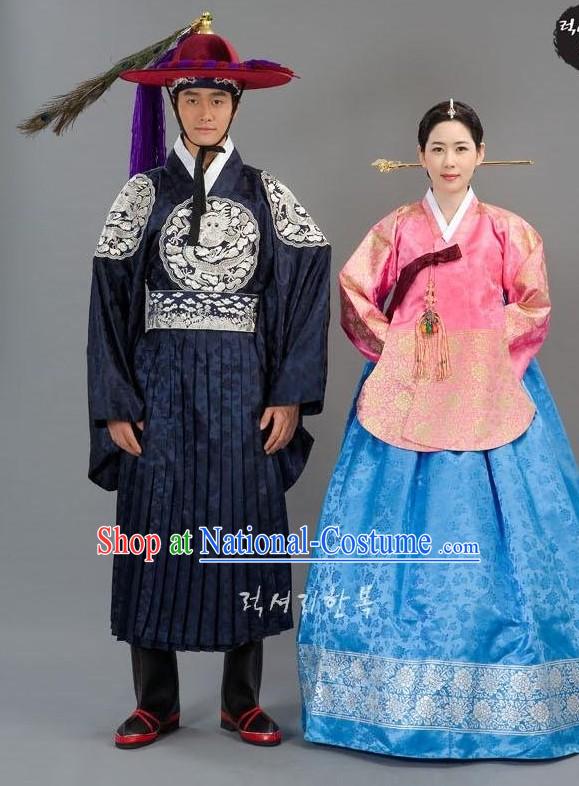 Ancient Korean Wedding Dress for Men and Women