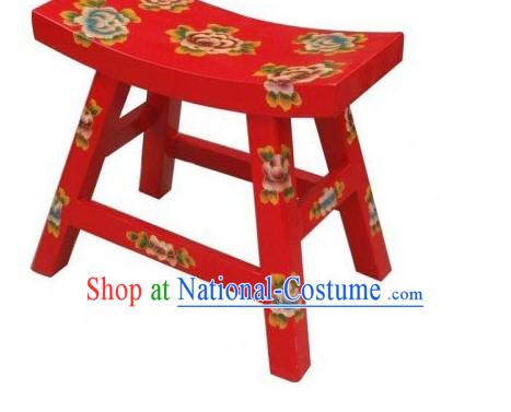 Chinese Tibetan Natural Wood Bar Chair