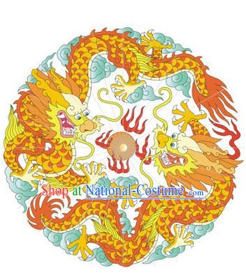 Chinese Wedding Dragon and Phoenix Umbrella