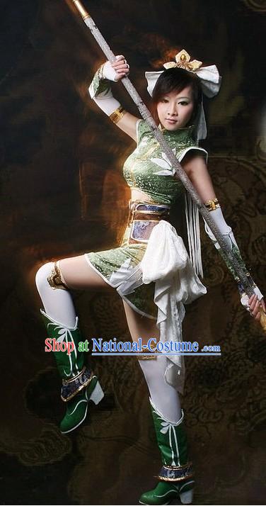 Ancient Chinese Solider Cosplay Costume Set