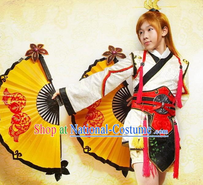 Ancient Chinese Fighter Cosplay Costume Set