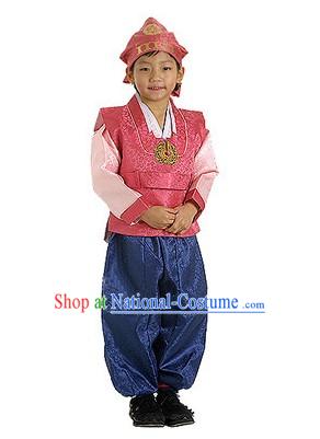 Supreme Korean Traditional Dress Hanbok for Children _red_