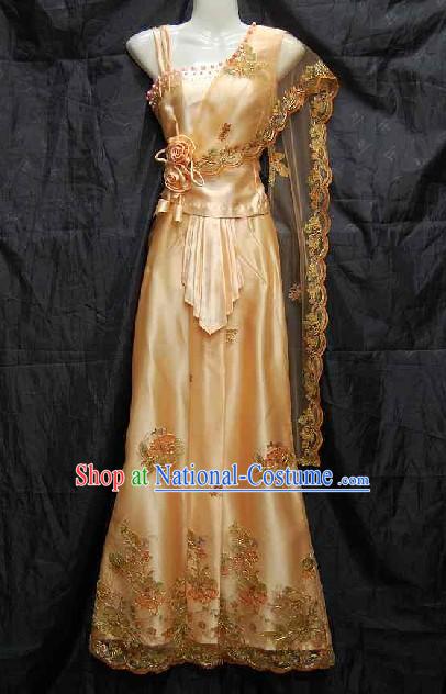 Traditional Water-Sprinkling Festival Dress for Women