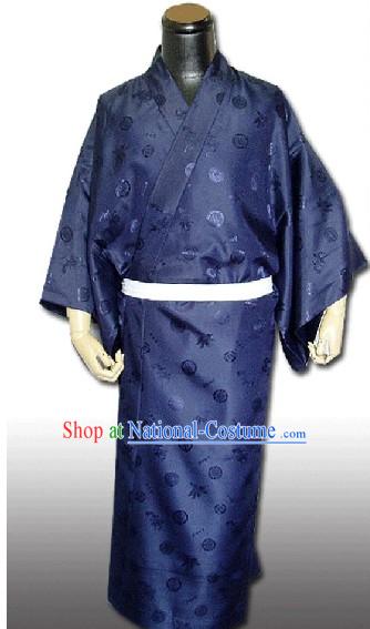 Traditional Japanese Kimono Dress for Men